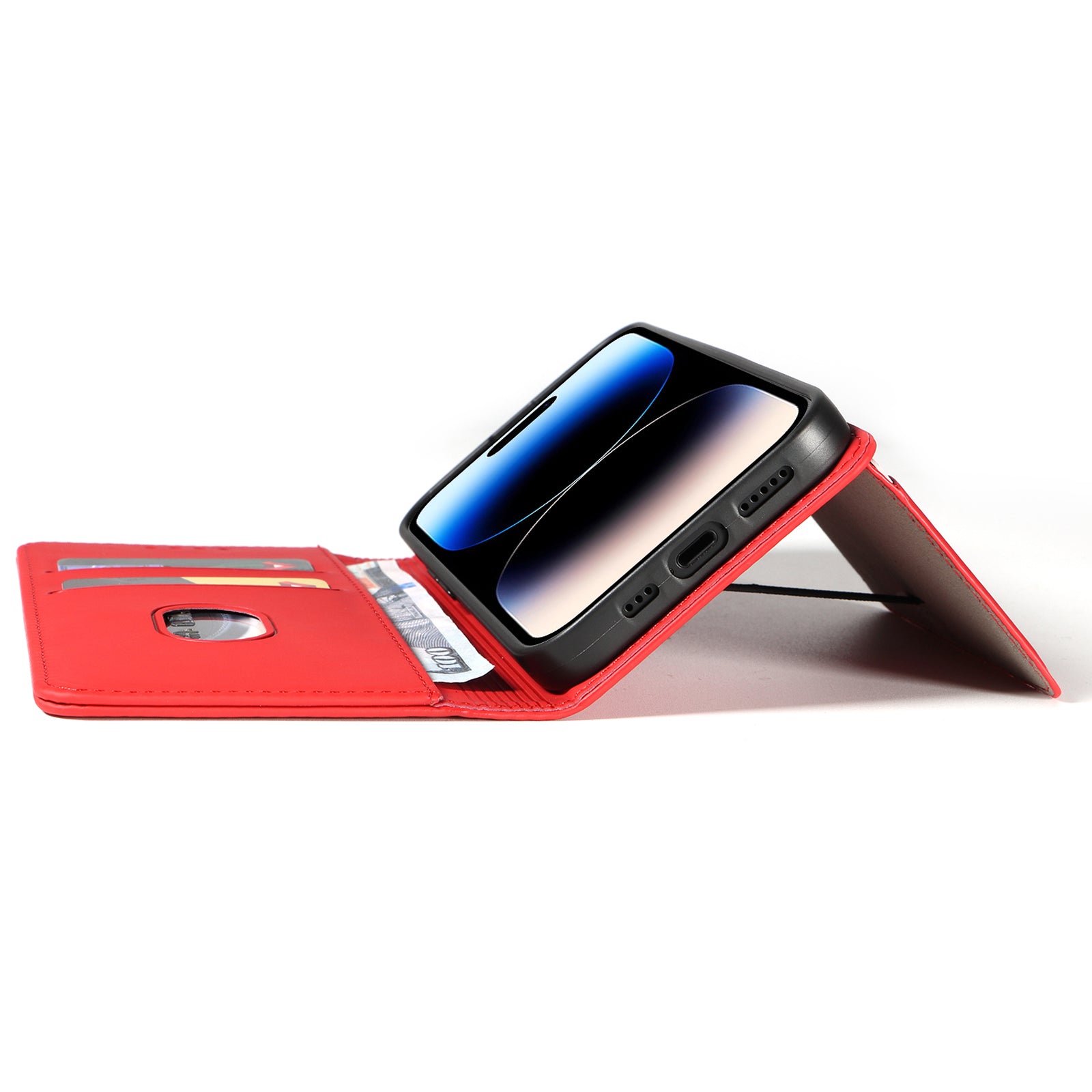 Pouzdro na telefon proti pádu pro iPhone 14 Pro Stojánek Peněženka PU kožený magnetický kryt s plnou ochranou na mobil Pouzdro na telefon proti pádu pro iPhone 14 Pro Stojánek Peněženka PU kožený magnetický kryt s plnou ochranou na mobil